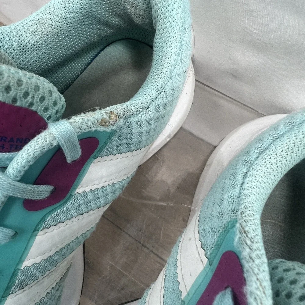 Adidas‎ Swift Run Mint Green Purple White Mesh Athletic Sneakers Womens